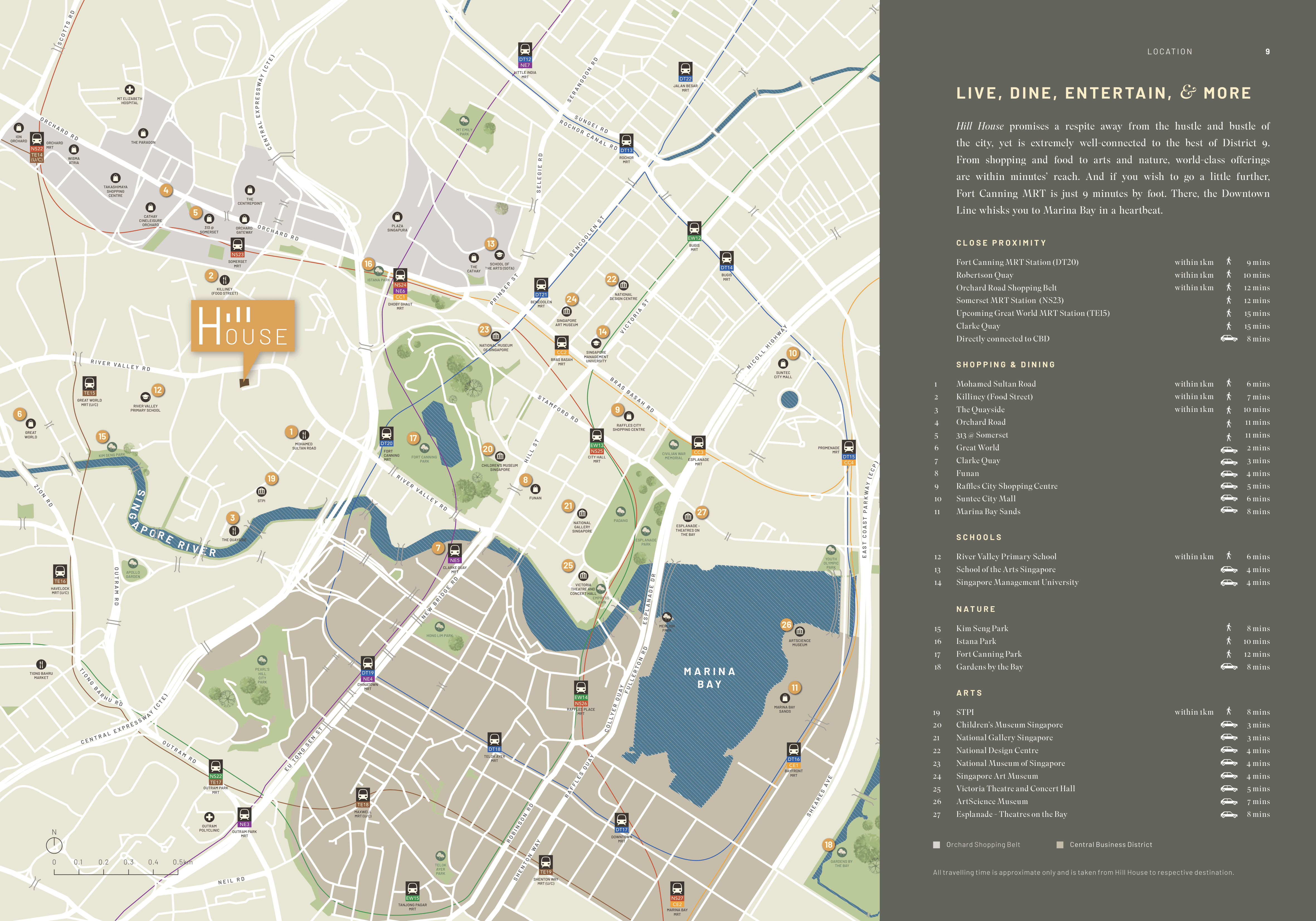 Hill House Location Map